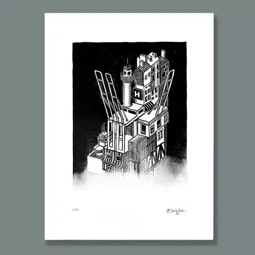 Brouillard sur Le Havre - 40ex. - 30x40cm